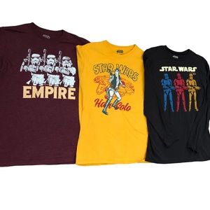 COPY - Star Wars T Shirt bundle. 3 shirts for $22. All medium size.